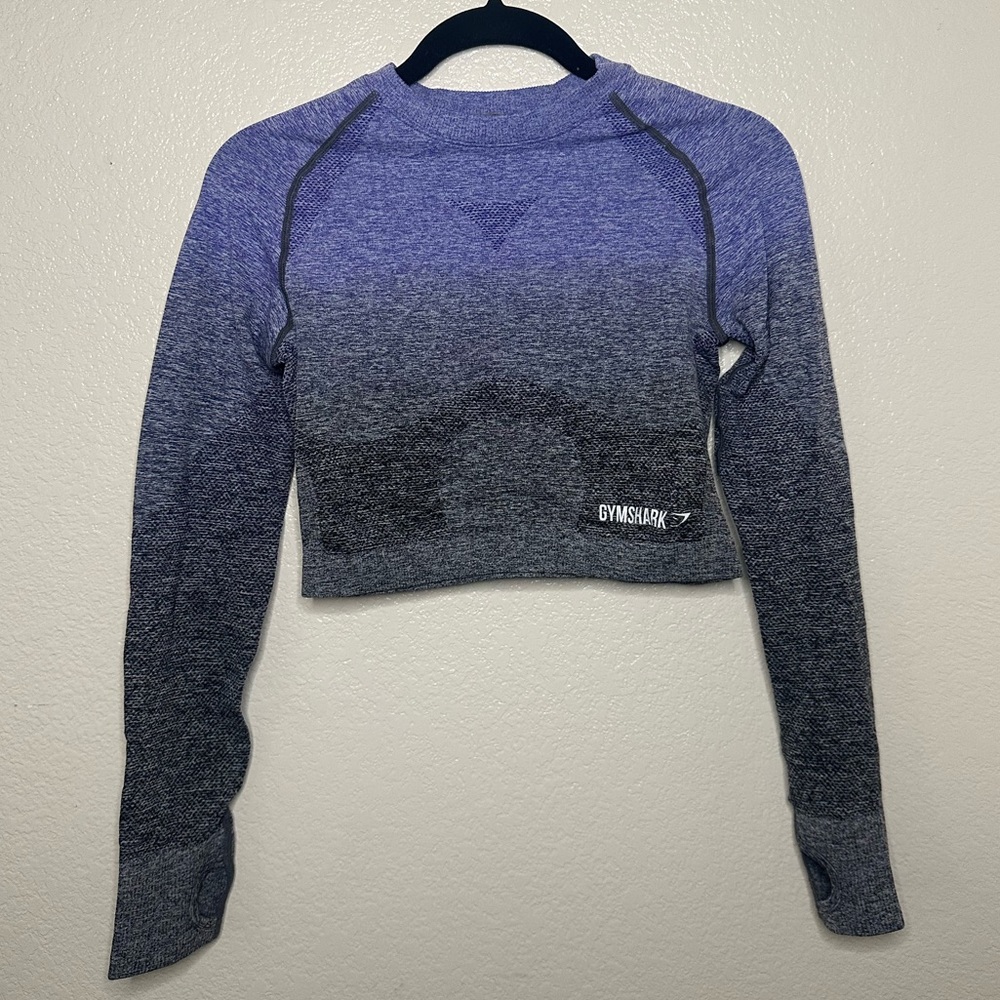 Gymshark Vital Seamless (Ombre) Long Sleeve Crop Top